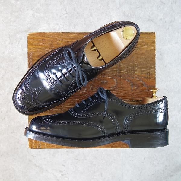極美品★チャーチ 70F/UK7【現行定価￥155,100-★ダイナイトソール仕様/BURWOOD R】バーウッド/81ラスト/フルブローグ/Church's★g851