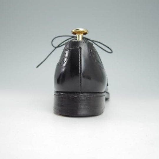 極美品★クロケット&ジョーンズ 7E【★ビームスF別注/CHAIRMAN】セミブローグ/カーフ/黒/メンズ/BEAMS F/Crockett&Jones★g855