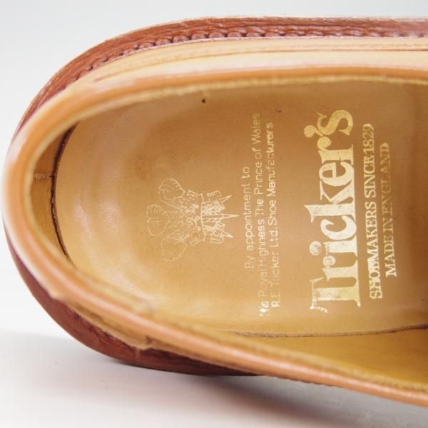 極上★トリッカーズ SIZE 7【定価￥82,500-★エイコンアンティーク/KENDAL】リッジウェイソール/プレーントゥ/薄茶/Tricker's★g858