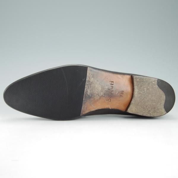 極上★(仏)ベルルッティ SIZE 7.5【現行定価30万円程度★カリグラフィ仕様/ヴェネチアレザー】Vフロント/濃茶/メンズ/Berluti★g859