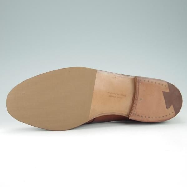 ほぼ未使用★クロケット&ジョーンズ 7.5EX【貴重★ポールスチュアート別注/コインローファー】茶/Paul Stuart/Crockett&Jones★g862