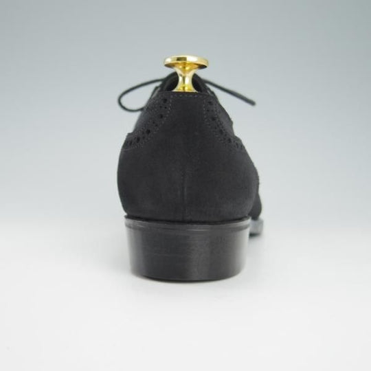 新品★トレーディングポスト SIZE 6【★クォーターブローグ/8202】スエード/黒/メンズ/Trading Post★g864