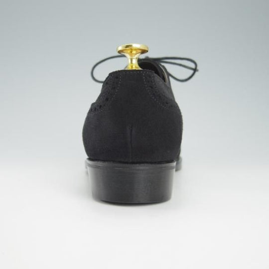 新品★トレーディングポスト SIZE 6【★クォーターブローグ/8202】スエード/黒/メンズ/Trading Post★g864