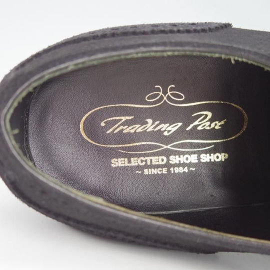 新品★トレーディングポスト SIZE 6【★クォーターブローグ/8202】スエード/黒/メンズ/Trading Post★g864