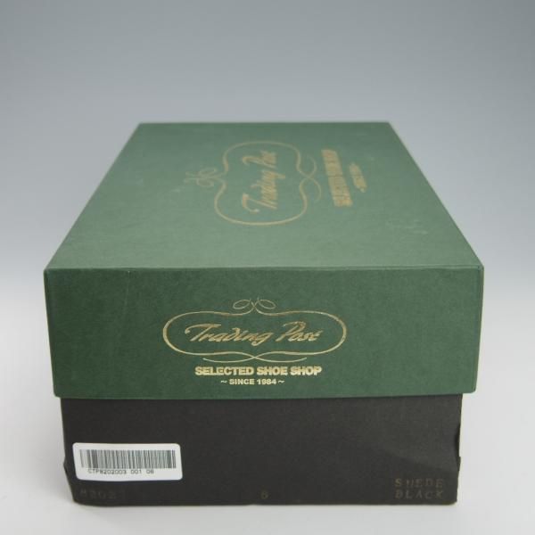 新品★トレーディングポスト SIZE 6【★クォーターブローグ/8202】スエード/黒/メンズ/Trading Post★g864