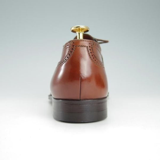 極美品★(伊)ア・テストーニ SIZE 8【★フルブローグ/茶】カーフ/メンズ/a.testoni★g868