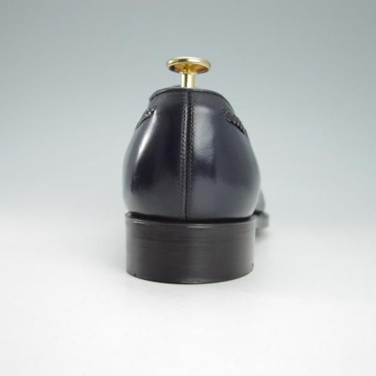 極美品★トレーディングポスト SIZE 6【定価￥50,600-★タッセルローファー/1610】カーフ/紺×黒/メンズ/Trading Post★g869