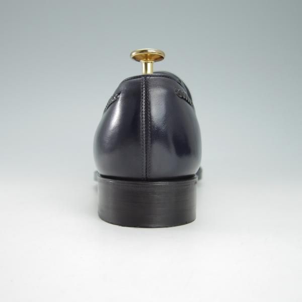 極美品★トレーディングポスト SIZE 6【定価￥50,600-★タッセルローファー/1610】カーフ/紺×黒/メンズ/Trading Post★g869