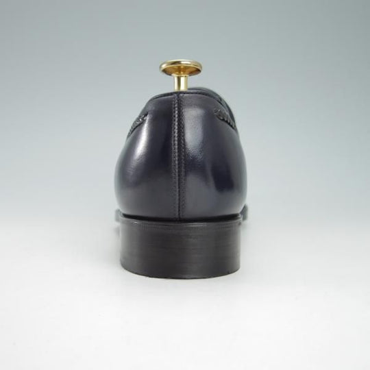 極美品★トレーディングポスト SIZE 6【定価￥50,600-★タッセルローファー/1610】カーフ/紺×黒/メンズ/Trading Post★g869