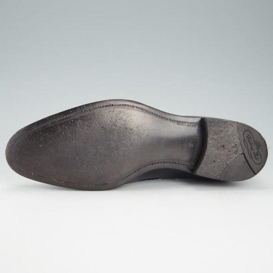 極美品★トレーディングポスト SIZE 6【定価￥50,600-★タッセルローファー/1610】カーフ/紺×黒/メンズ/Trading Post★g869