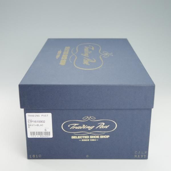 極美品★トレーディングポスト SIZE 6【定価￥50,600-★タッセルローファー/1610】カーフ/紺×黒/メンズ/Trading Post★g869