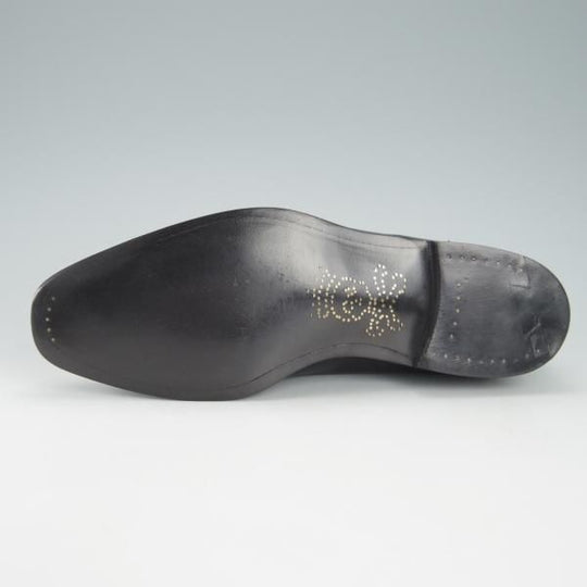 未使用★(英国製)バーカーブラック US6.5【定価10万円以上★グッドイヤーウェルテッド製法/ローファー】 黒/BARKER BLACK★g870