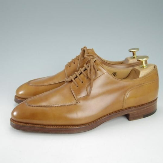 ★ジョンロブ 6E【名作★CHAMBORD 2/スキンステッチ仕様/8695ラスト】シャンボード/Uチップ/カーフ/薄茶/メンズ/JOHN LOBB★g872