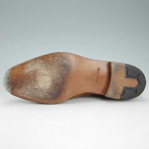 ★ジョンロブ 6E【名作★CHAMBORD 2/スキンステッチ仕様/8695ラスト】シャンボード/Uチップ/カーフ/薄茶/メンズ/JOHN LOBB★g872