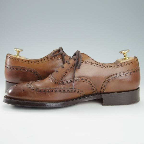 ★チャーチ 70F/UK7【貴重★100ラスト/CHETWYND/チェットウインド】4都市ロゴ/フルブローグ/ネバダカーフ/茶/メンズ/Church's★g874