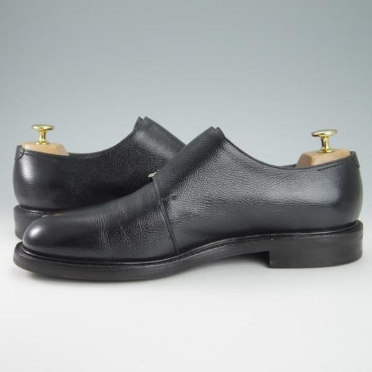 極美品★ジョンロブ 7.5E【モデル定価￥243,100-★MORVAL/(水牛)バッファローレザー】0015ラスト/ダブルモンク/黒/JOHN LOBB★g878