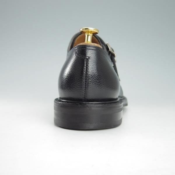 極美品★ジョンロブ 7.5E【モデル定価￥243,100-★MORVAL/(水牛)バッファローレザー】0015ラスト/ダブルモンク/黒/JOHN LOBB★g878