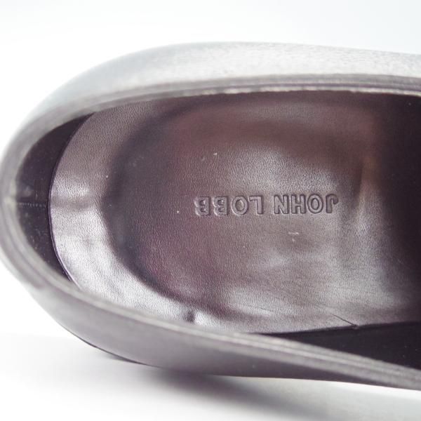 極美品★ジョンロブ 7.5E【モデル定価￥243,100-★MORVAL/(水牛)バッファローレザー】0015ラスト/ダブルモンク/黒/JOHN LOBB★g878