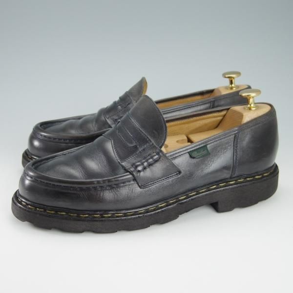 ★パラブーツ SIZE 7【定価￥71,500-★ランス/REIMS/紺/nuit】コインローファー/リスレザー/マルシェソール/メンズ/Paraboot★g880