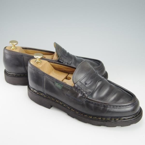 ★パラブーツ SIZE 7【定価￥71,500-★ランス/REIMS/紺/nuit】コインローファー/リスレザー/マルシェソール/メンズ/Paraboot★g880