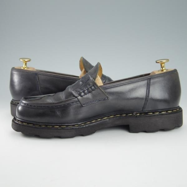 ★パラブーツ SIZE 7【定価￥71,500-★ランス/REIMS/紺/nuit】コインローファー/リスレザー/マルシェソール/メンズ/Paraboot★g880