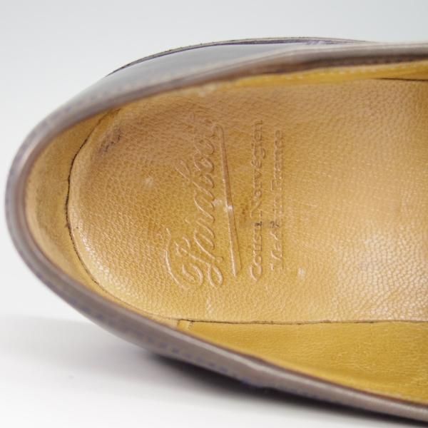 ★パラブーツ SIZE 7【定価￥71,500-★ランス/REIMS/紺/nuit】コインローファー/リスレザー/マルシェソール/メンズ/Paraboot★g880