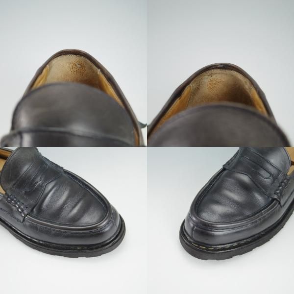 ★パラブーツ SIZE 7【定価￥71,500-★ランス/REIMS/紺/nuit】コインローファー/リスレザー/マルシェソール/メンズ/Paraboot★g880