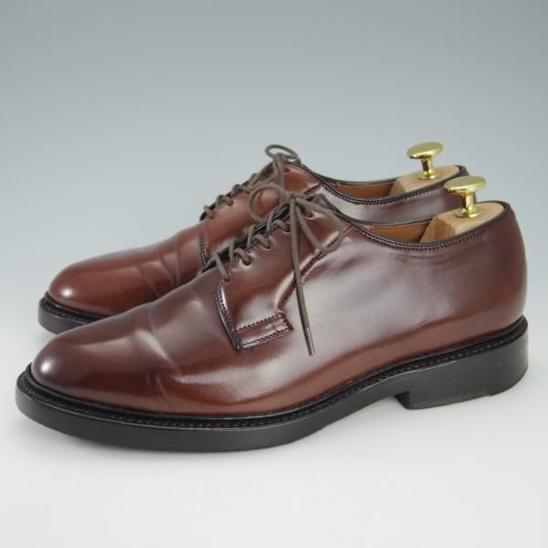 極上★(米)アレンエドモンズ 6E【定価￥167,400-★コードバン仕様/Leeds】リーズ/プレーントゥ/赤茶/メンズ/ALLEN EDMONDS★g881