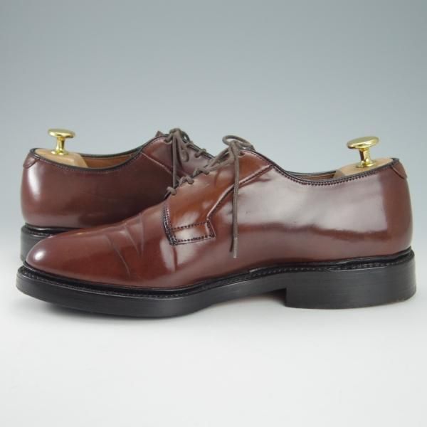 極上★(米)アレンエドモンズ 6E【定価￥167,400-★コードバン仕様/Leeds】リーズ/プレーントゥ/赤茶/メンズ/ALLEN EDMONDS★g881