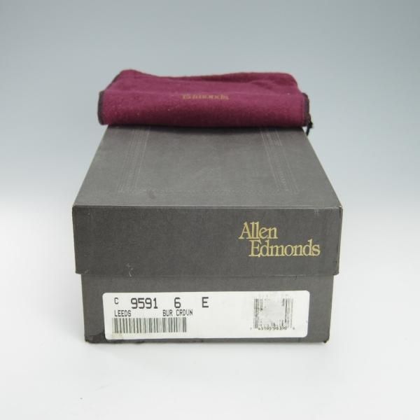 極上★(米)アレンエドモンズ 6E【定価￥167,400-★コードバン仕様/Leeds】リーズ/プレーントゥ/赤茶/メンズ/ALLEN EDMONDS★g881