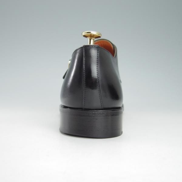 極上★(伊)サントーニ SIZE 7.5【貴重★グッドイヤー・ボローニャ製法/ダブルモンク】14304/カーフ/黒/メンズ/Santoni★g882