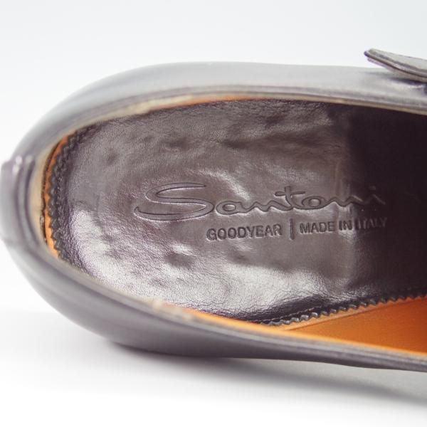 極上★(伊)サントーニ SIZE 7.5【貴重★グッドイヤー・ボローニャ製法/ダブルモンク】14304/カーフ/黒/メンズ/Santoni★g882