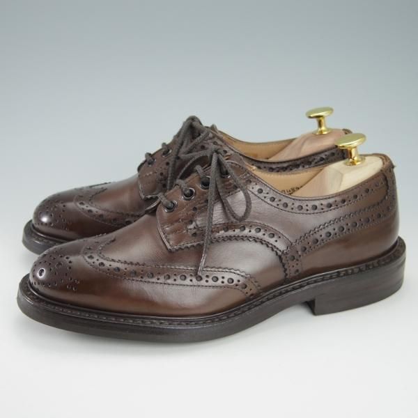 極美品★トリッカーズ SIZE 5【定価￥84,700-★ダイナイトソール仕様/BOURTON/バートン】5633/カントリーシューズ/濃茶/Tricker's★g883