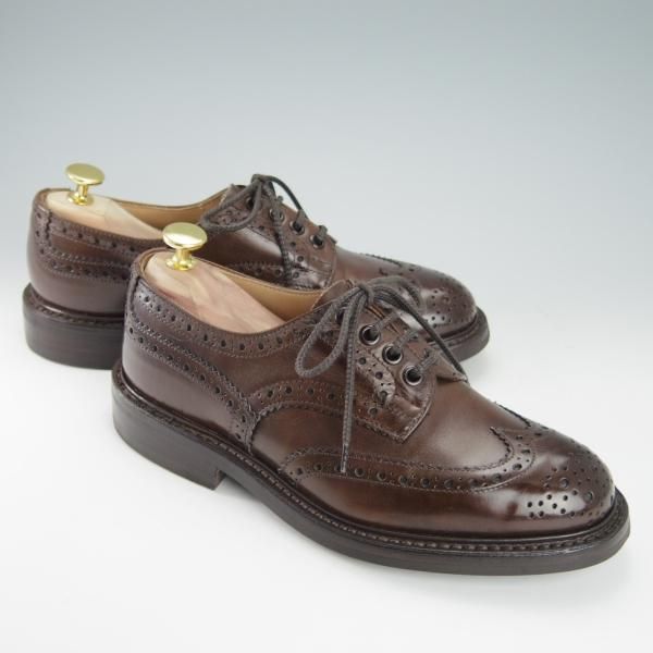 極美品★トリッカーズ SIZE 5【定価￥84,700-★ダイナイトソール仕様/BOURTON/バートン】5633/カントリーシューズ/濃茶/Tricker's★g883