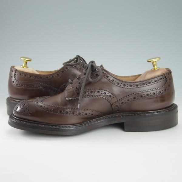 極美品★トリッカーズ SIZE 5【定価￥84,700-★ダイナイトソール仕様/BOURTON/バートン】5633/カントリーシューズ/濃茶/Tricker's★g883