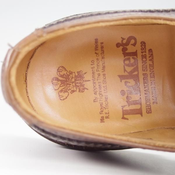 極美品★トリッカーズ SIZE 5【定価￥84,700-★ダイナイトソール仕様/BOURTON/バートン】5633/カントリーシューズ/濃茶/Tricker's★g883