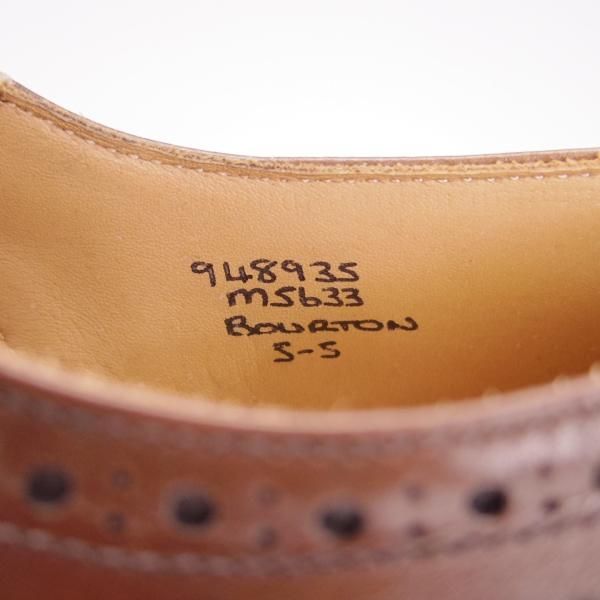 極美品★トリッカーズ SIZE 5【定価￥84,700-★ダイナイトソール仕様/BOURTON/バートン】5633/カントリーシューズ/濃茶/Tricker's★g883
