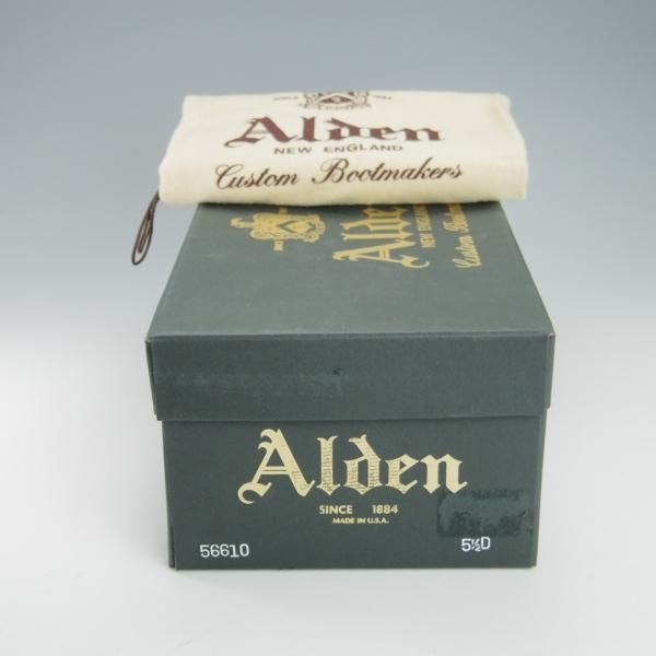 ★オールデン 5.5D【定価￥105,600-★モディファイドラスト/56610】ストレートチップ/カーフ/黒/メンズ/Alden★g884