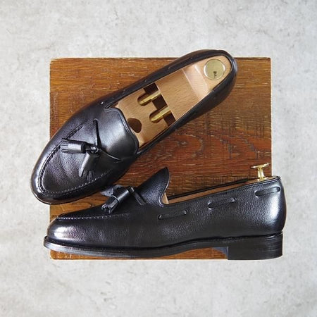 ★クロケット&ジョーンズ 6E【定価￥86,900-★CAVENDISH 3/キャベンディッシュ3】タッセルローファー/375ラスト/黒/Crockett&Jones★g885