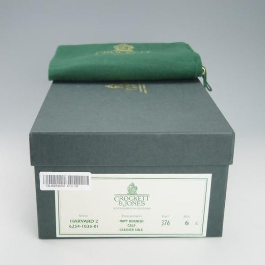 ★クロケット&ジョーンズ 6E【定価￥86,900-★HARVARD 2/ハーバード2】コインローファー/376ラスト/カーフ/紺/メンズ/Crockett&Jones★g886