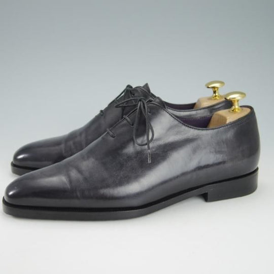極美品★(仏)ベルルッティ SIZE 5【現行定価25万円以上★アレッサンドロ/ALESSANDRO】ヴェネチアレザー/ホールカット/黒/Berluti★g887
