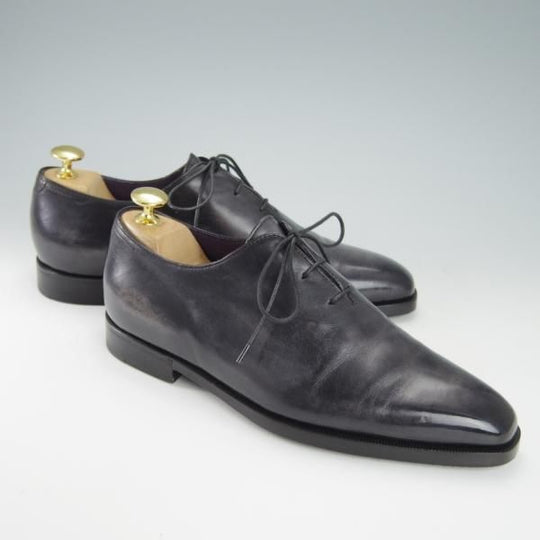 極美品★(仏)ベルルッティ SIZE 5【現行定価25万円以上★アレッサンドロ/ALESSANDRO】ヴェネチアレザー/ホールカット/黒/Berluti★g887