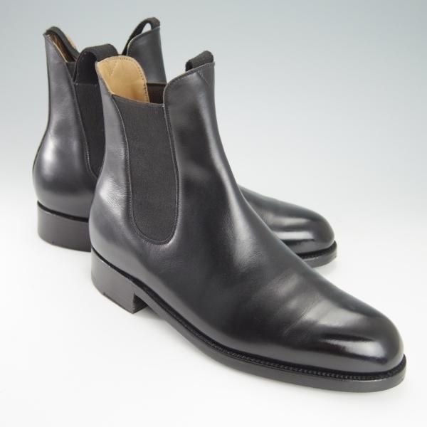 極上★J.M.ウェストン 5D【定価￥176,000-★サイドゴアブーツ/705】黒/39ラスト/ボックスカーフ/メンズ/Weston/ウエストン★g888