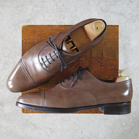 美品★ジョンロブ 8.5E【定価￥264,000-★フィリップ2/Philip2/ピューター】pewter/ミュージアムカーフ/7000ラスト/JOHN LOBB★g899