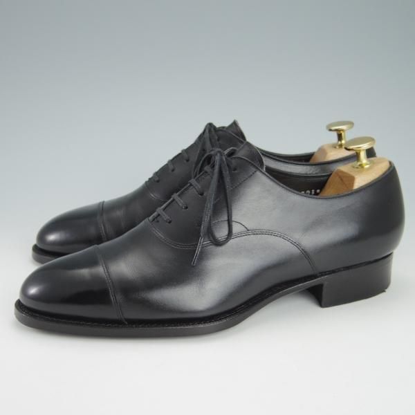 美品★三陽山長 SIZE 6.5【定価￥75,900-★友二郎/R2010ラスト】ストレートチップ/カーフ/黒/メンズ/tomojiro/SanyoYamacho★g902