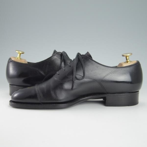 美品★三陽山長 SIZE 6.5【定価￥75,900-★友二郎/R2010ラスト】ストレートチップ/カーフ/黒/メンズ/tomojiro/SanyoYamacho★g902