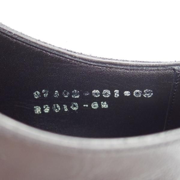 美品★三陽山長 SIZE 6.5【定価￥75,900-★友二郎/R2010ラスト】ストレートチップ/カーフ/黒/メンズ/tomojiro/SanyoYamacho★g902
