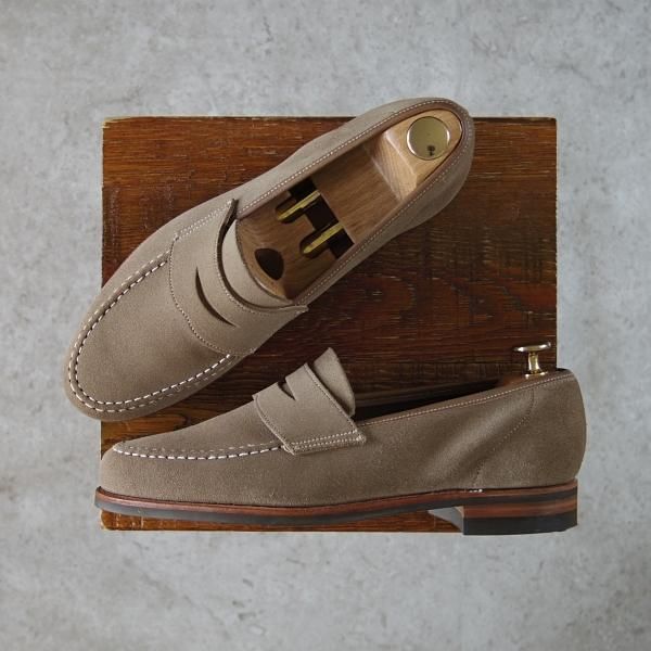 ★クロケット&ジョーンズ 6E【定価￥86,900-★ダイナイトソール仕様/HARVARD 2】コインローファー/376ラスト/薄茶/Crockett&Jones★g905