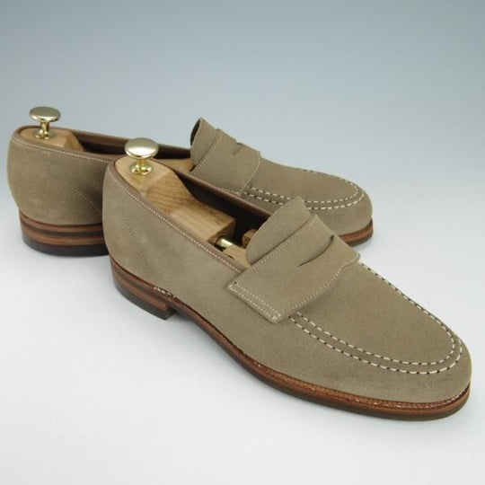 ★クロケット&ジョーンズ 6E【定価￥86,900-★ダイナイトソール仕様/HARVARD 2】コインローファー/376ラスト/薄茶/Crockett&Jones★g905