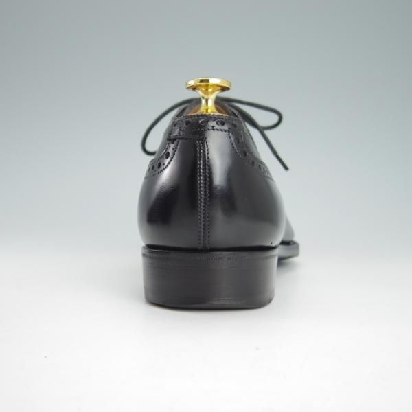 美品★(英)ガジアーノ&ガーリング 6.5E【現行定価20万円以上★WARWICK/クォーターブローグ】MH71ラスト/カーフ/黒/GAZIANO&GIRLING★g907